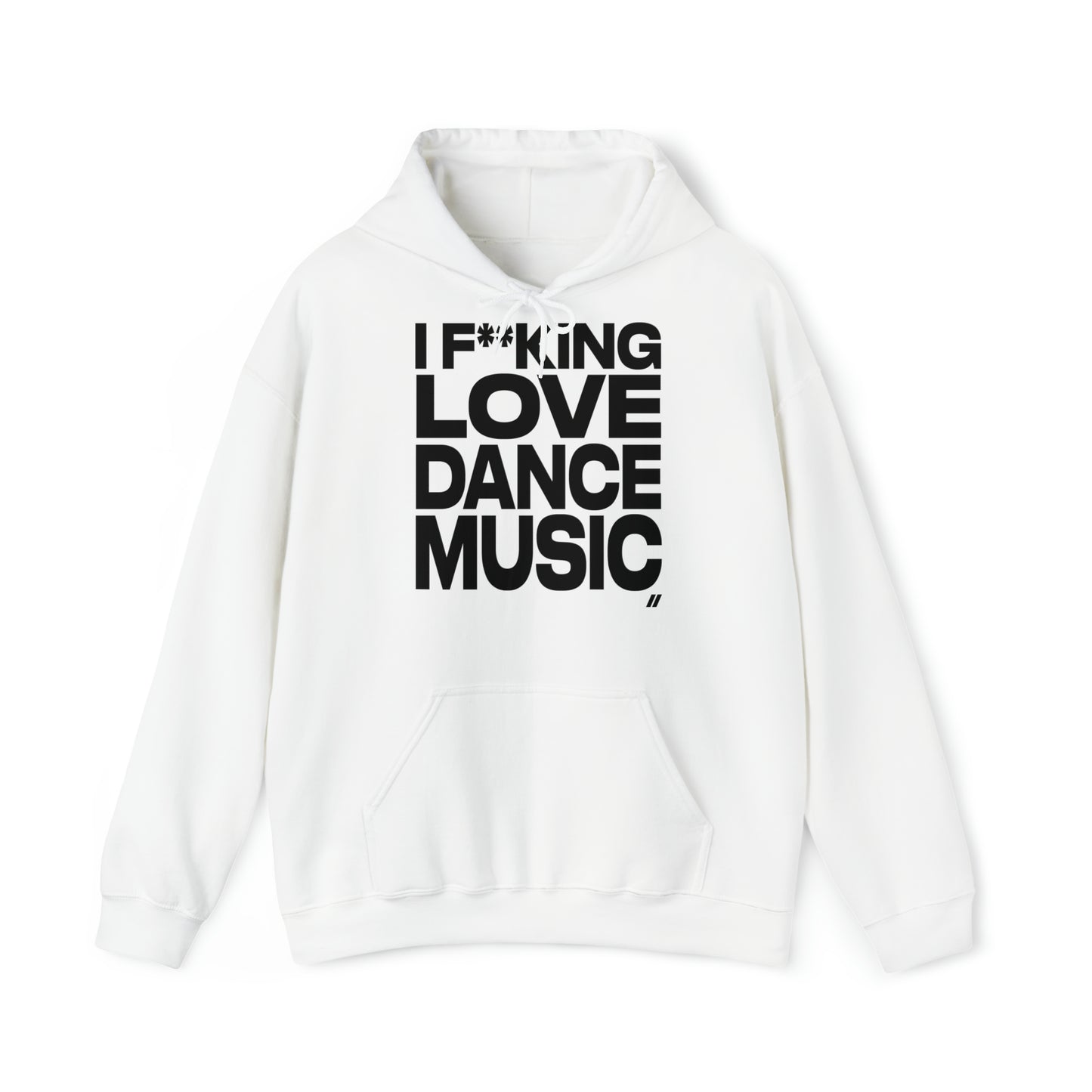 I F**king Love Dance Music - Unisex Heavy Blend™ Hooded Sweatshirt